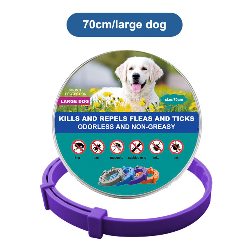 Flea & Tick Collar for Cats & Dogs – Adjustable Anti-Parasitic Protection