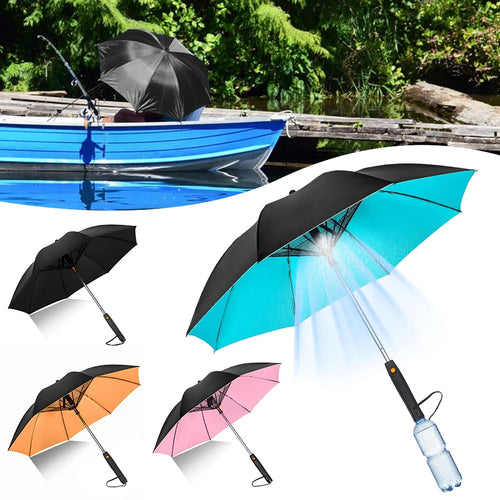 Portable Umbrella with Fan & Misting System – UV Protection & Cooling