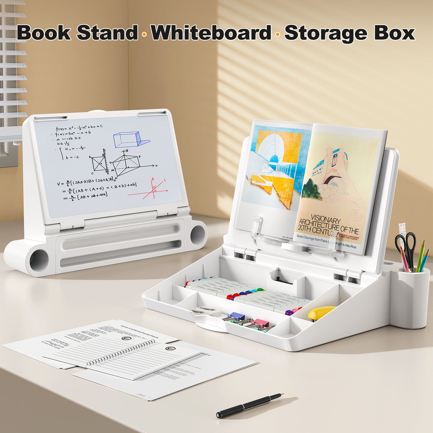 Multifunctional Laptop Stand – Adjustable Lap Desk with Storage