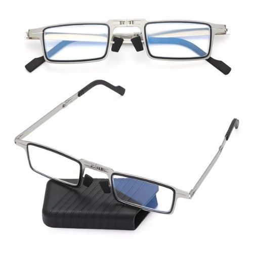 2x Foldable Reading Glasses – Compact Blue Light Filter