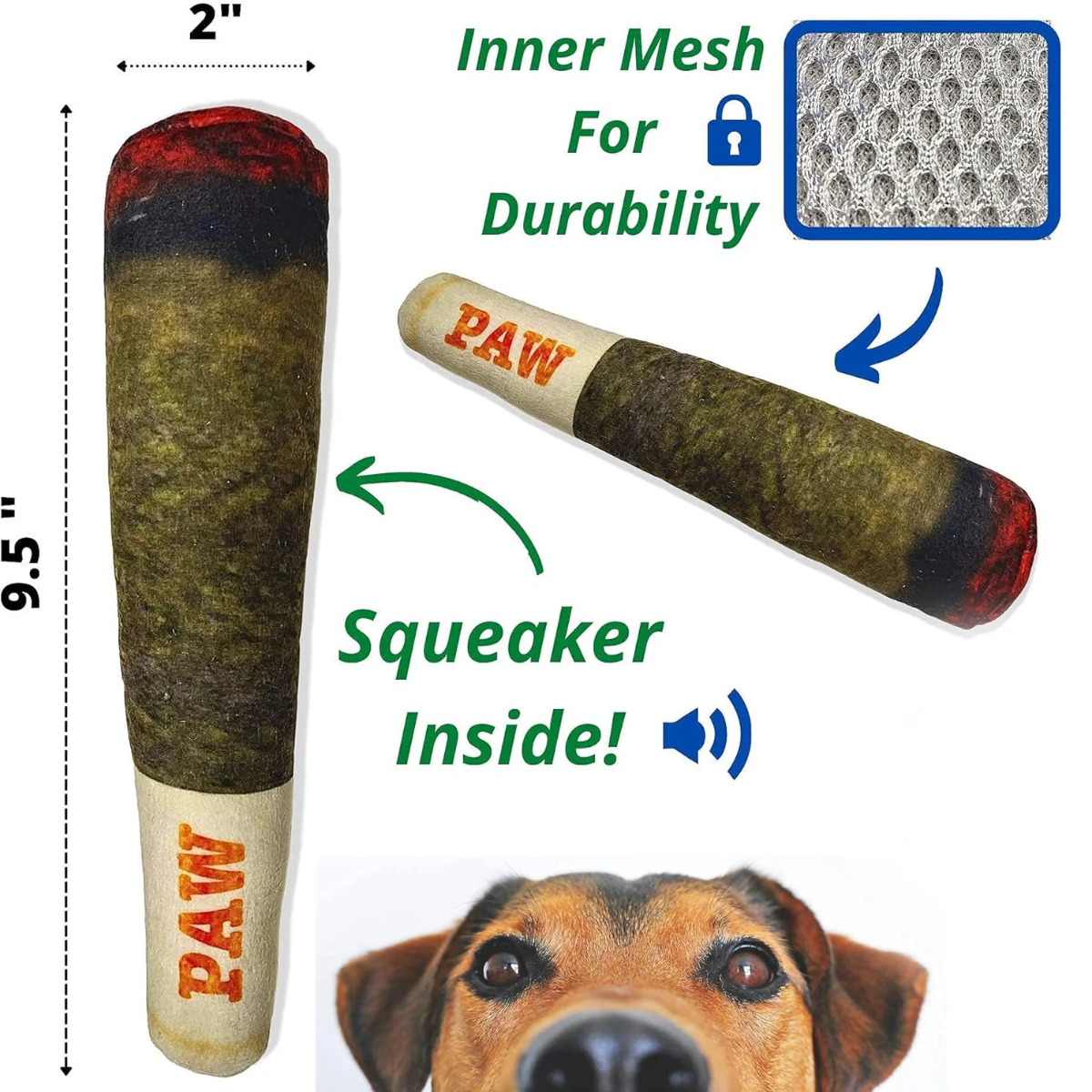 Funny Joint Dog Chew Toy – Squeaky Plush Gift for Pets
