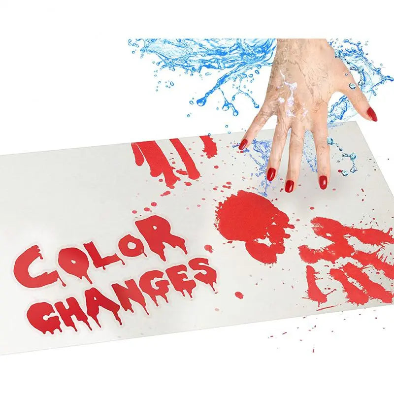 Bloody Footprint Doormat – Flannel Halloween Prank Mat