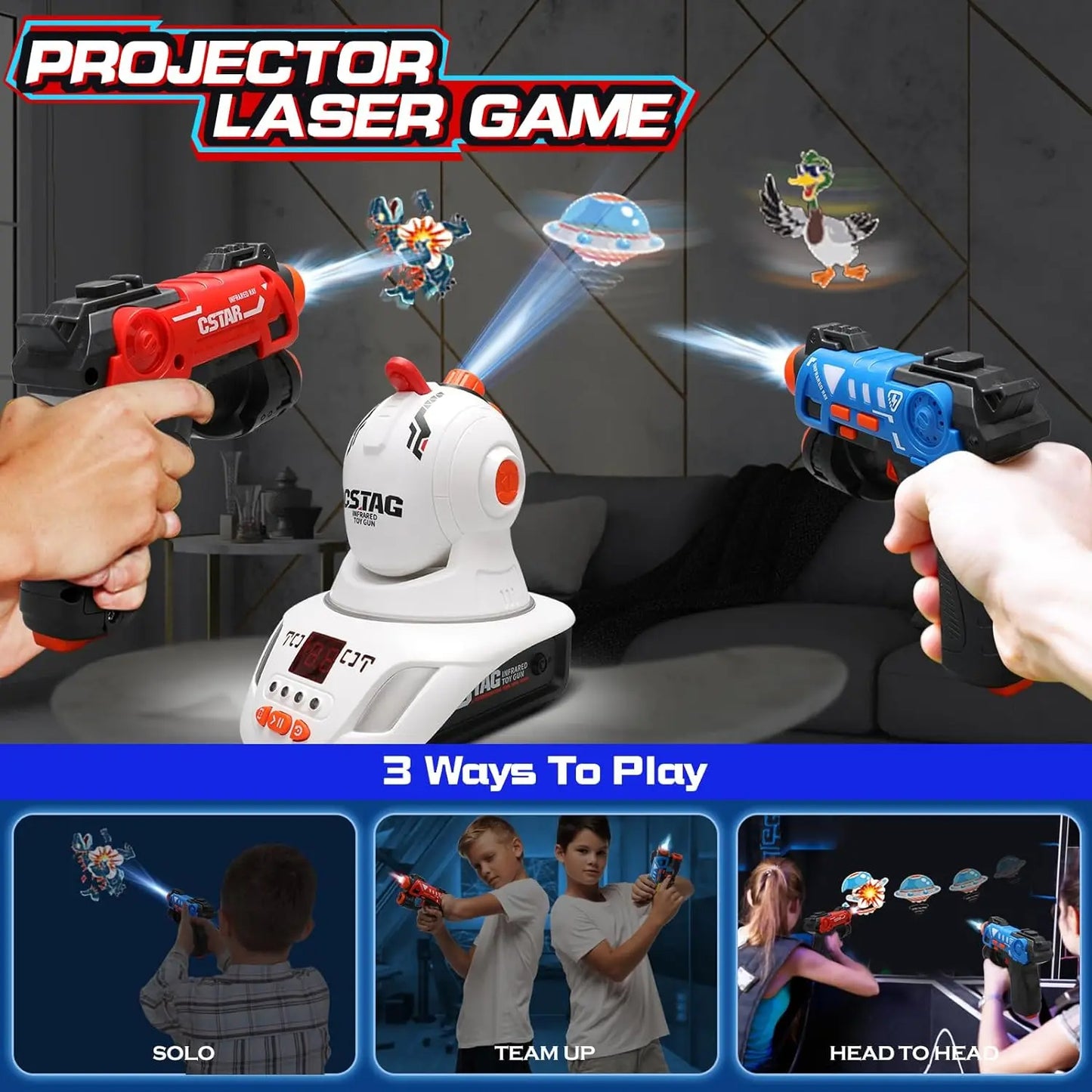 Projector Shooting Game – Arcade-Style Interactive Target Play