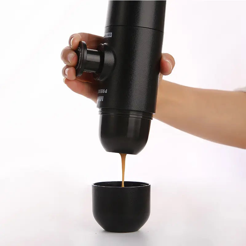 Portable Manual Espresso Maker – Travel Coffee Machine Compatible with Pods