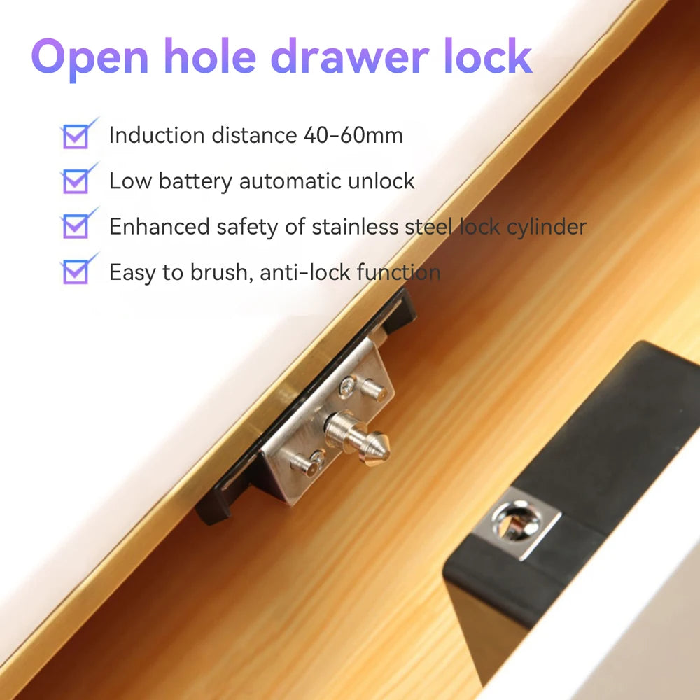 Smart RFID Drawer Lock – Invisible Electronic Keyless Security