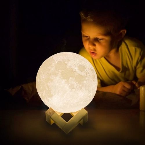 LED Moon Lamp – 16 Colors & Remote Control