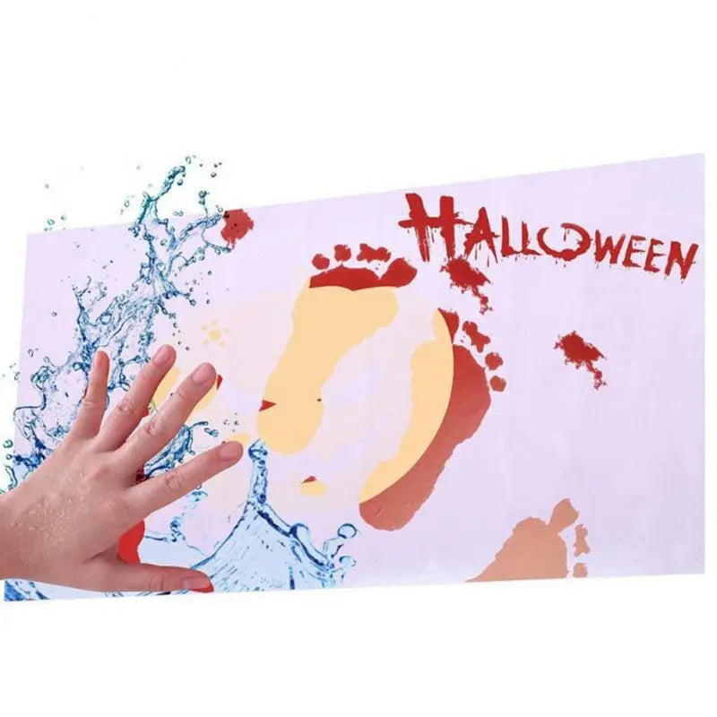 Bloody Footprint Doormat – Flannel Halloween Prank Mat