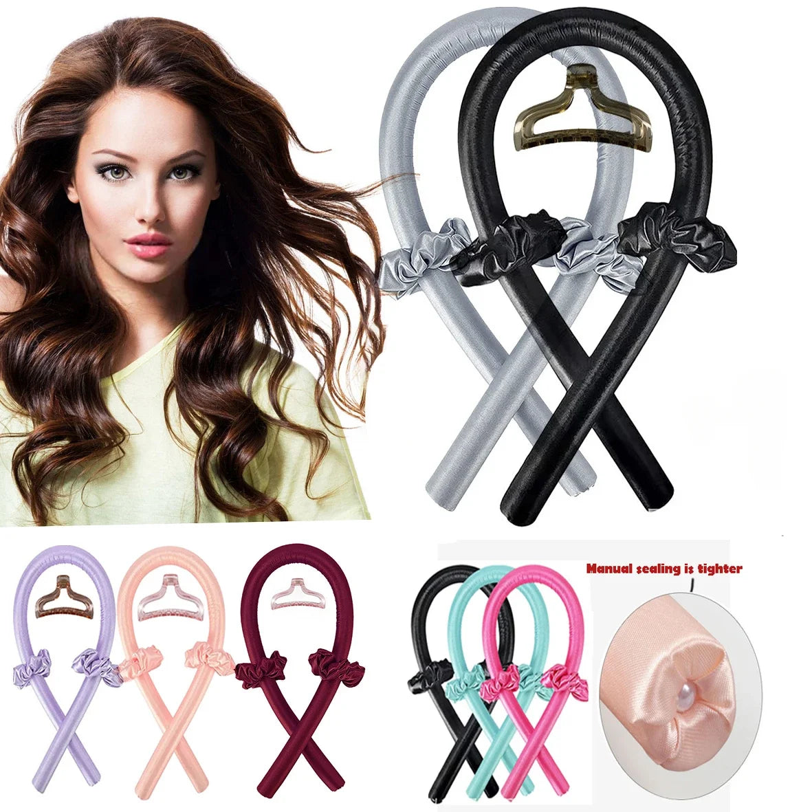 Heatless Curling Rod Headband – Overnight Heat-Free Hair Curler