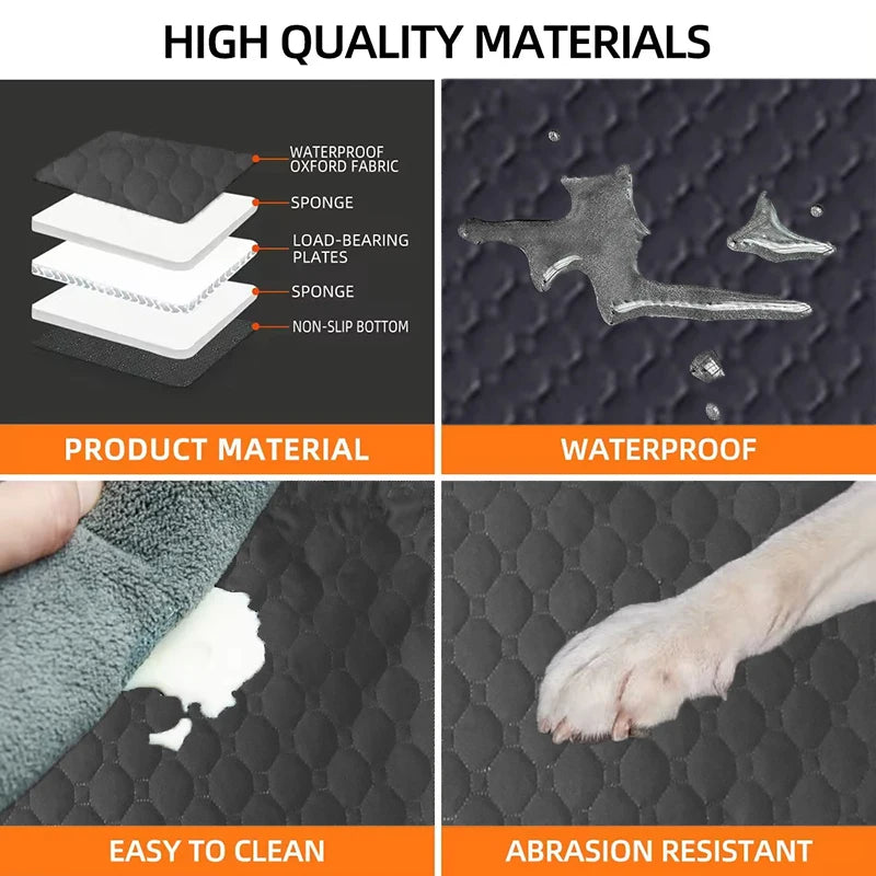 Dog Car Seat Cover – Waterproof Back Seat Protector for Pets