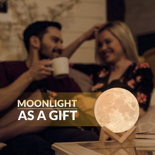 LED Moon Lamp – 16 Colors & Remote Control