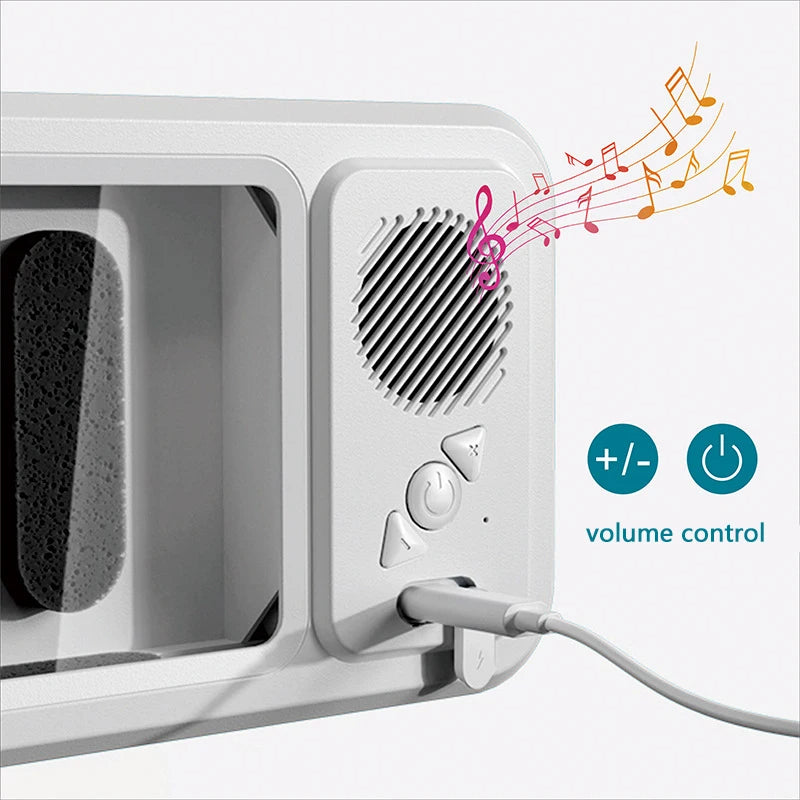 Shower Phone Holder with Bluetooth Speaker – Waterproof Wall Mount for Music & Videos