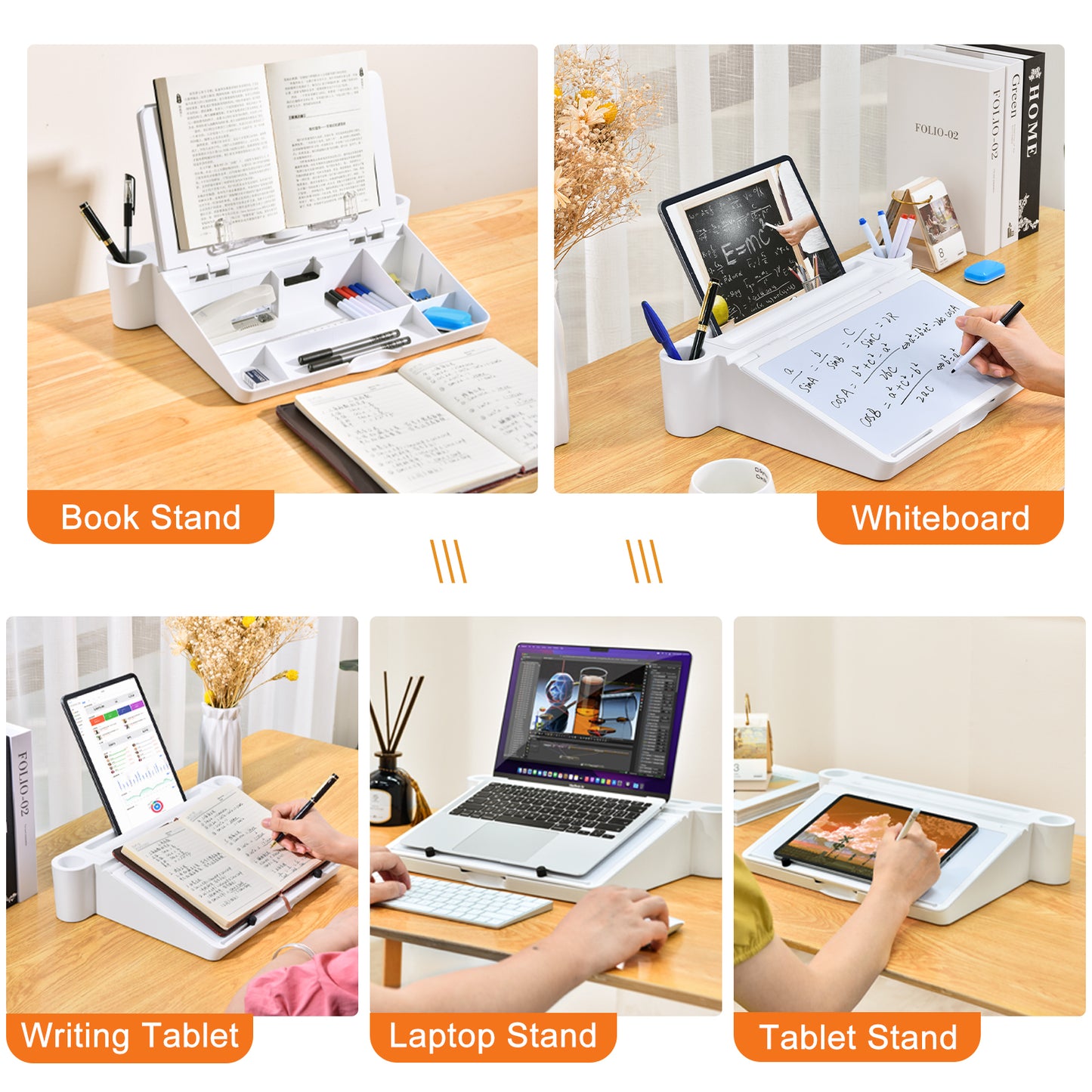 Multifunctional Laptop Stand – Adjustable Lap Desk with Storage