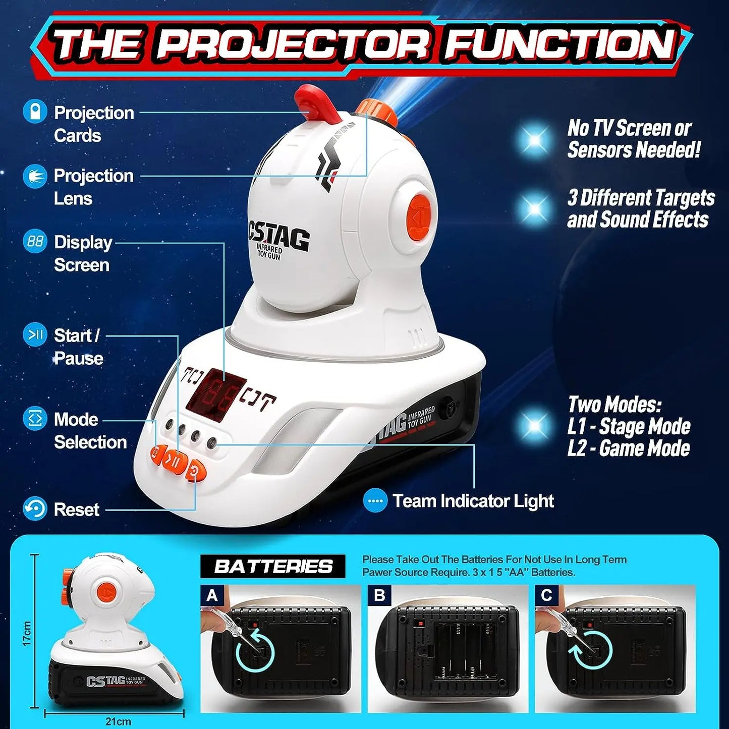 Projector Shooting Game – Arcade-Style Interactive Target Play
