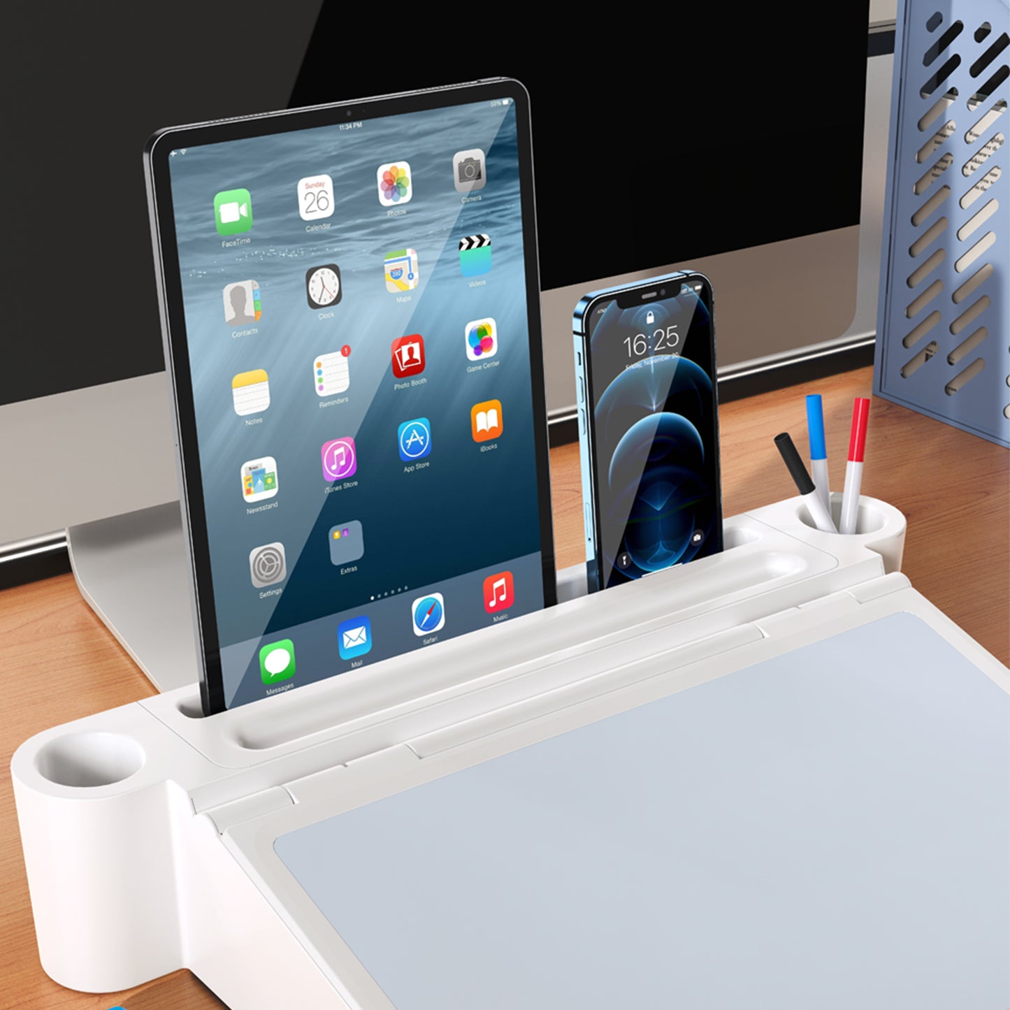 Multifunctional Laptop Stand – Adjustable Lap Desk with Storage