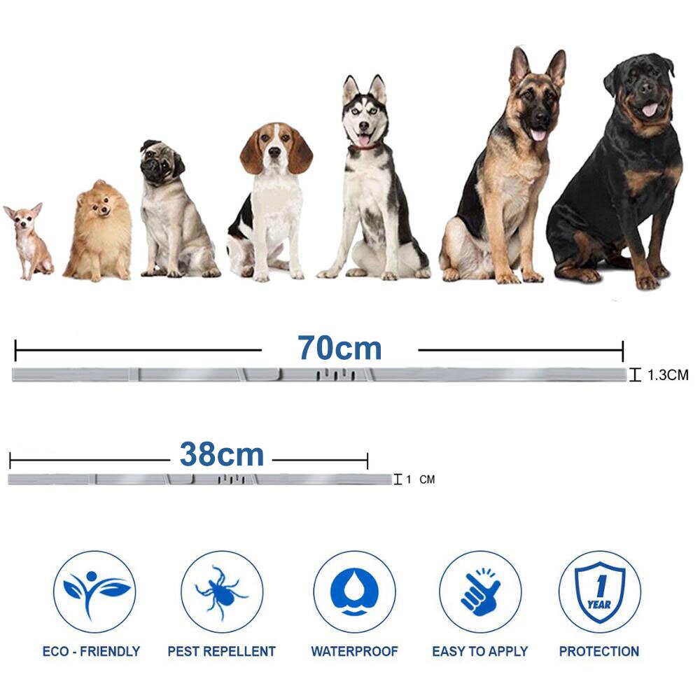 Flea & Tick Collar for Cats & Dogs – Adjustable Anti-Parasitic Protection