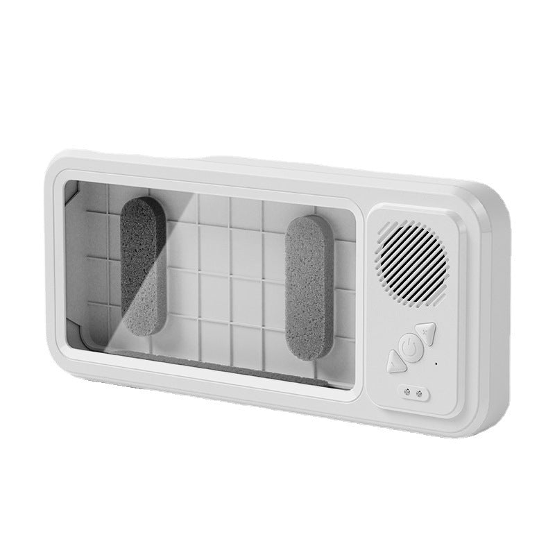 Shower Phone Holder with Bluetooth Speaker – Waterproof Wall Mount for Music & Videos