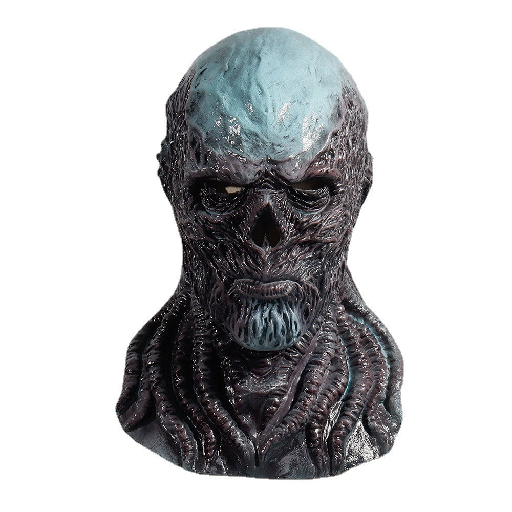 Vecna-Inspired Latex Horror Mask – Realistic Halloween Cosplay Headgear
