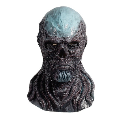 Vecna-Inspired Latex Horror Mask – Realistic Halloween Cosplay Headgear