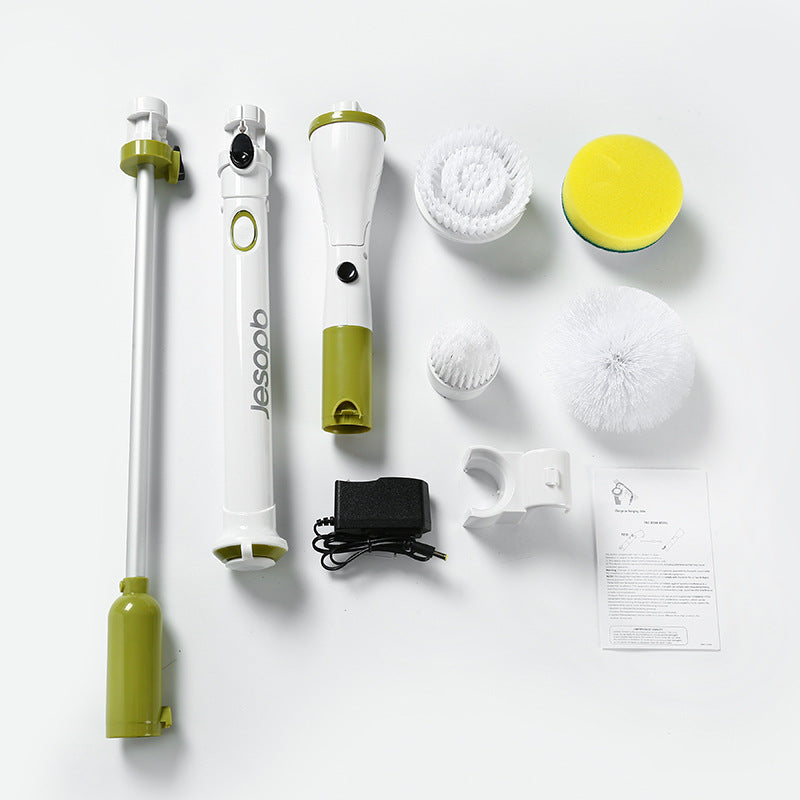 Multi-Brush Wireless Electric Cleaning Brush – Kitchen & Bathroom Scrubber