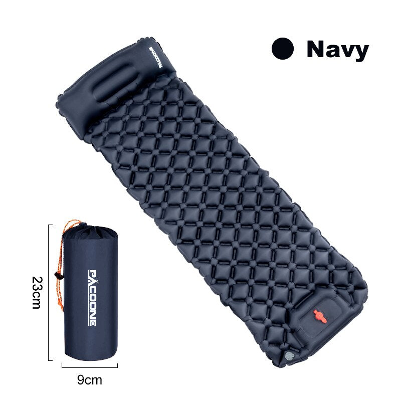 Camping Inflatable Mattress with Built-In Foot Pump