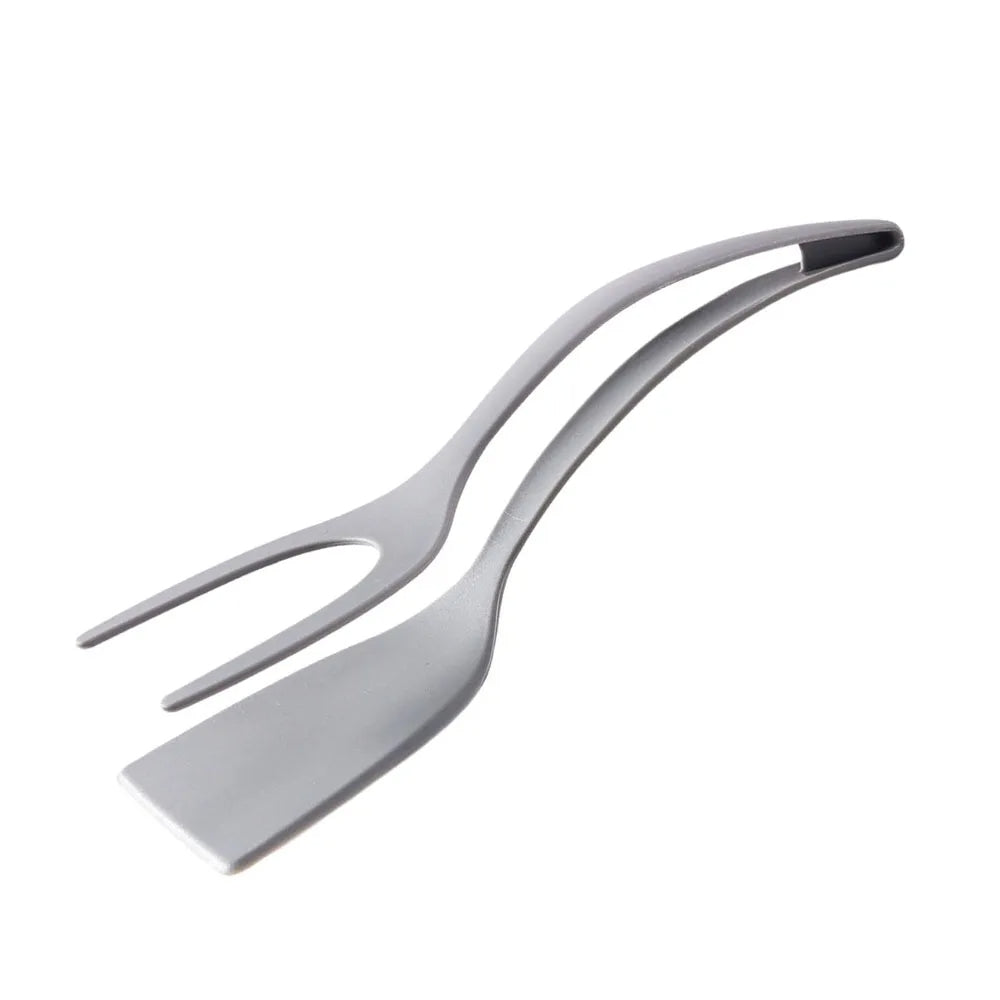 2-in-1 Spatula & Tongs – Multi-Purpose Kitchen Utensil