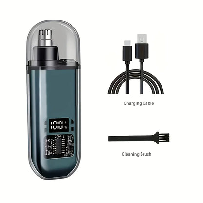 Mini Electric Nose & Ear Hair Trimmer – USB Rechargeable