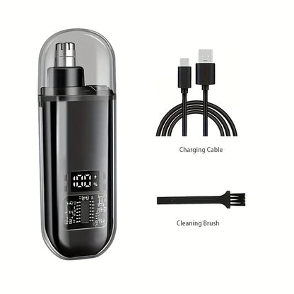 Mini Electric Nose & Ear Hair Trimmer – USB Rechargeable