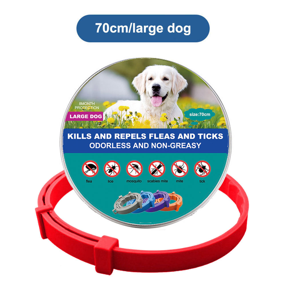 Flea & Tick Collar for Cats & Dogs – Adjustable Anti-Parasitic Protection