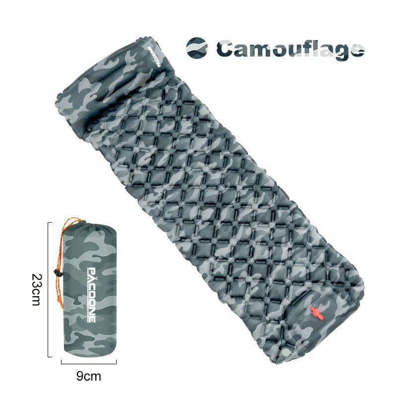 Camping Inflatable Mattress with Built-In Foot Pump