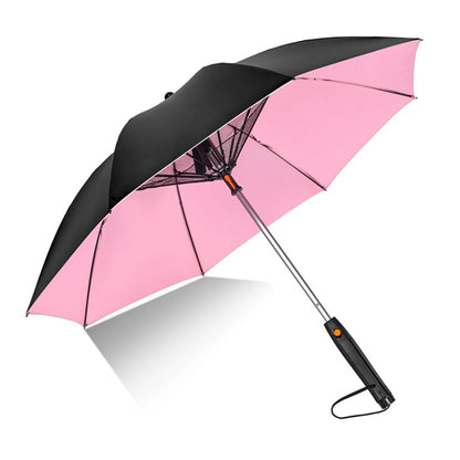 Portable Umbrella with Fan & Misting System – UV Protection & Cooling