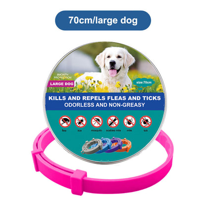 Flea & Tick Collar for Cats & Dogs – Adjustable Anti-Parasitic Protection