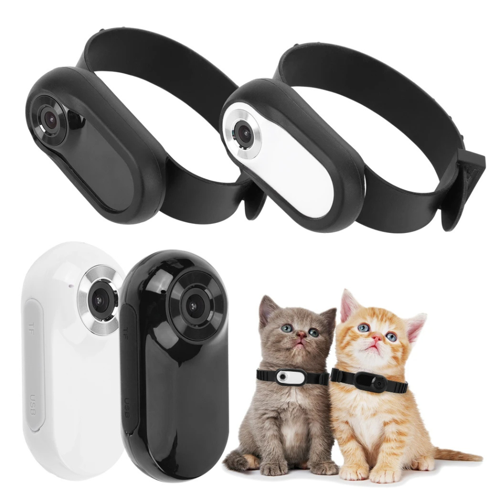 Camera Collar for Cats & Dogs – 1080p HD Pet POV Recorder
