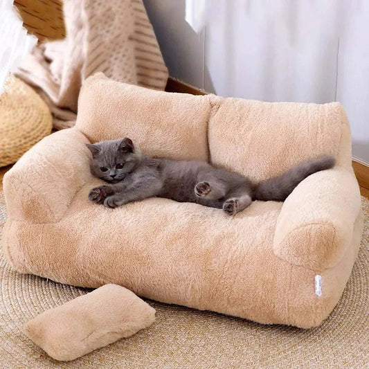 Luxury Cat Bed Sofa – Plush Pet Sofa for Cats & Small Dogs