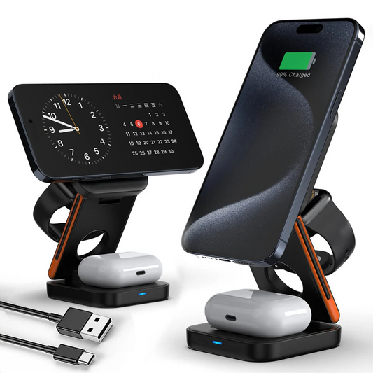 MagSafe-Compatible Foldable Charging Station (3-in-1)