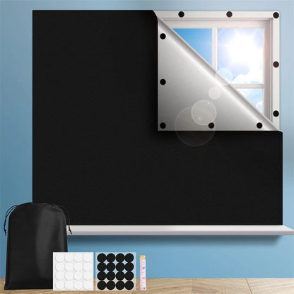 Self-Adhesive Pleated Blinds – Blackout Window Shades, No-Drill Installation