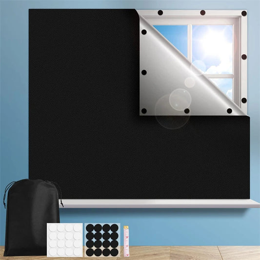 Self-Adhesive Pleated Blinds – Blackout Window Shades, No-Drill Installation