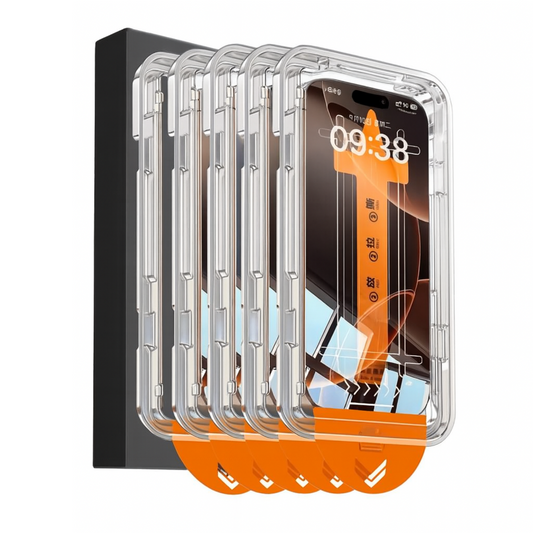 iPhone Screen Protector 5-Pack – Oleophobic HD Anti-Scratch Glass