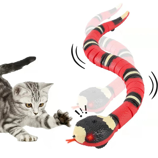 Interactive Snake Cat Toy – Realistic Smart Sensing Pet Toy