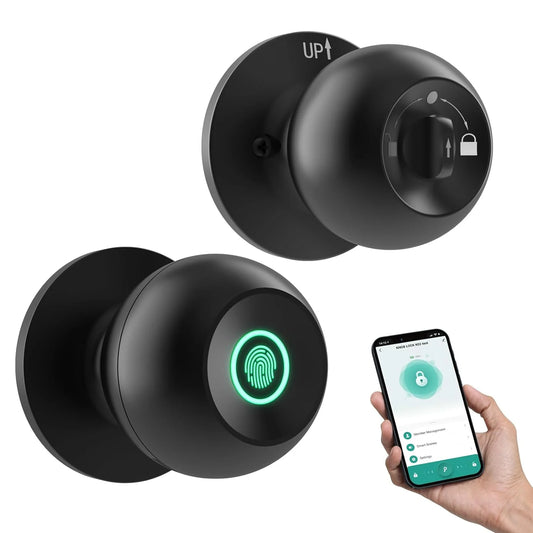 Smart Door Knob Keyless Entry Lock – Biometric & App Control