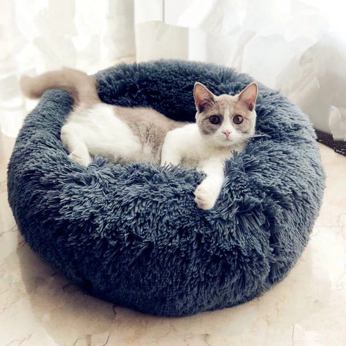 Round Pet Bed – Cozy Cushion for Cats & Small Dogs