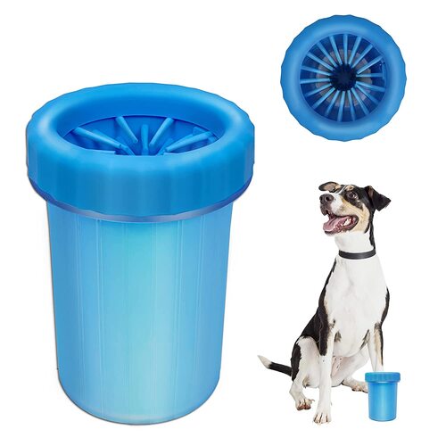 Pet Paw Cleaner Cup – Portable Dog Paw Washer with Soft Silicone Bristles
