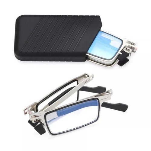 2x Foldable Reading Glasses – Compact Blue Light Filter