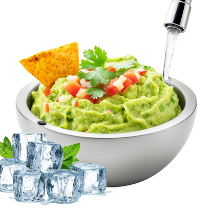 35oz Stainless Steel Insulated Serving Bowl – Hot & Cold Food Storage