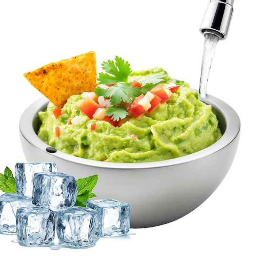 35oz Stainless Steel Insulated Serving Bowl – Hot & Cold Food Storage