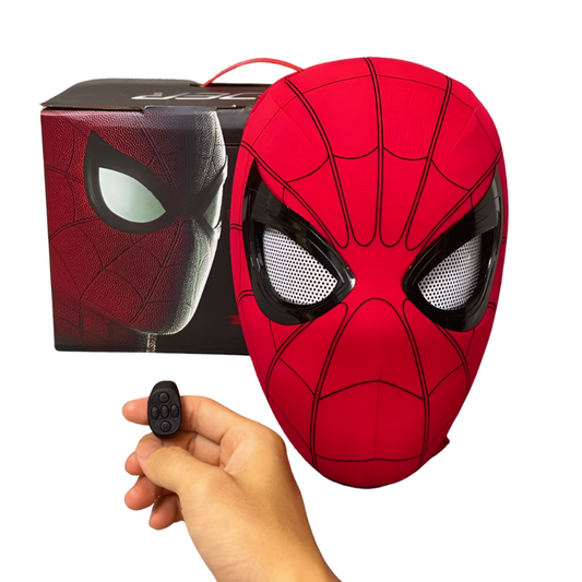 Realistic Spider Mask – Dual Control Blinking Cosplay Halloween Mask