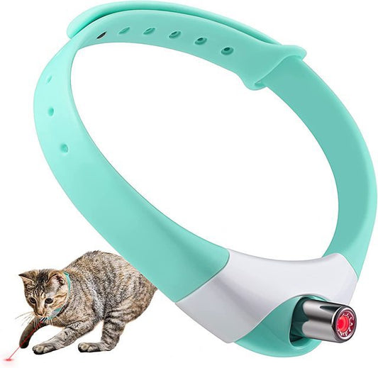 Hands-Free LASER Cat Toy Collar – Automatic Hunting Light