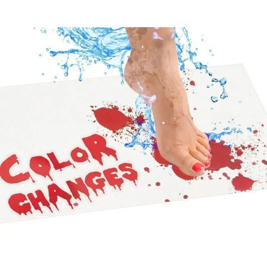 Bloody Footprint Doormat – Flannel Halloween Prank Mat