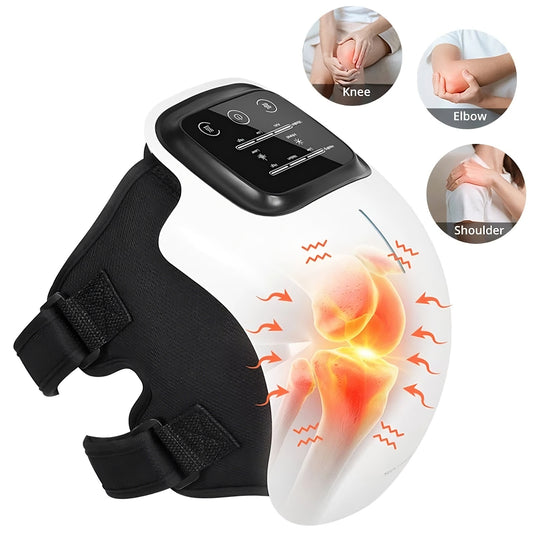 Cordless Knee Massager with Heat & Red Light Therapy