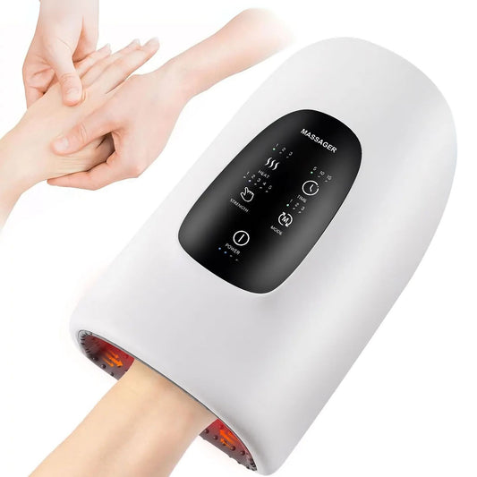 Wireless Electric Hand Massager with Heat & Compression