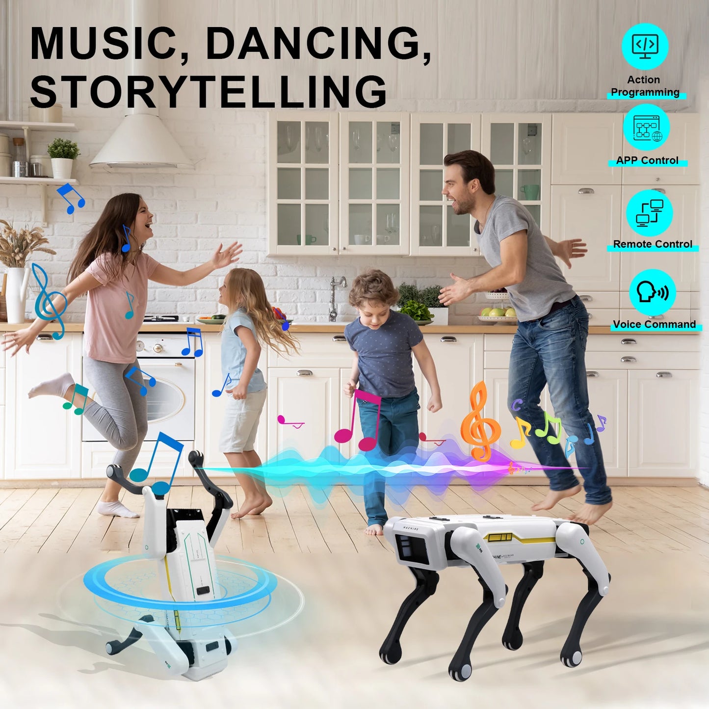 Robot Dog with Remote (PRO VERSION - AI, Voice Control & Smartphone App)
